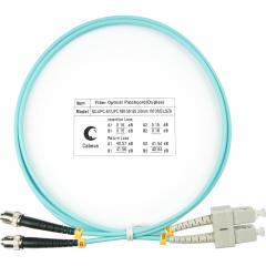 Патч-корды оптические Cabeus FOP-50-SC-ST-1m