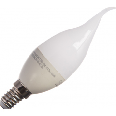 Лампа светодиодная Лампа светодиодная Свеча на ветру (CW) 7,5Вт E14 713Лм 4000K нейтральный свет REXANT (604-046)