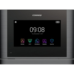 Монитор видеодомофона с памятью Commax CDV-704MF (темное серебро) Black Smog