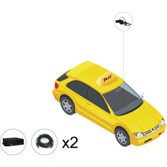 Комплект видеонаблюдения для такси под ПП № 969 (офлайн HDD+SD)