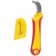 Нож монтажника, нержавеющая сталь, с «пяткой» REXANT (12-4935)