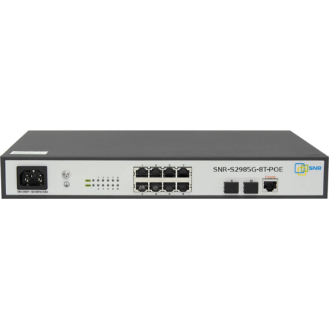 Купить SNR-S2985G-8T-POE Коммутаторы POE - ВИДЕОГЛАЗ Москва