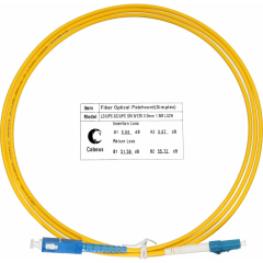 Патч-корды оптические Cabeus FOP(s)-9-LC-SC-1,5m