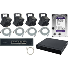 Готовые комплекты видеонаблюдения IPTRONIC IP Mini Квартира 4Tb Kit 4-1