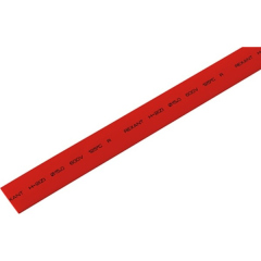 Трубка термоусадочная Трубка термоусаживаемая ТУТ 15,0/7,5мм, красная, упаковка 50 шт. по 1м, PROconnect (55-1504)
