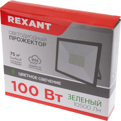 Прожектор цветного свечения (зеленый) 100Вт REXANT (605-018)