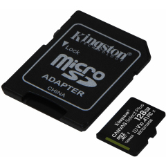 Карта памяти 128GB Kingston SDCS2/128GB (MicroSDXC Class 10 UHS-I, SD adapter)